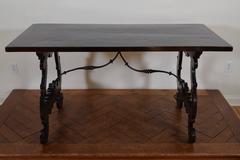 Italian Baroque Macassar Ebony & Ebonized Walnut Center Table, Late 17th Century
