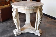 Italian Cipolino Marble Egyptian Revival Center Table, Second Half 19th Century