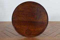 French Restauration Period Circular Walnut Table, circa 1830