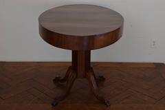 Italian Late Neoclassic Walnut and Olivewood Center or Dining Table