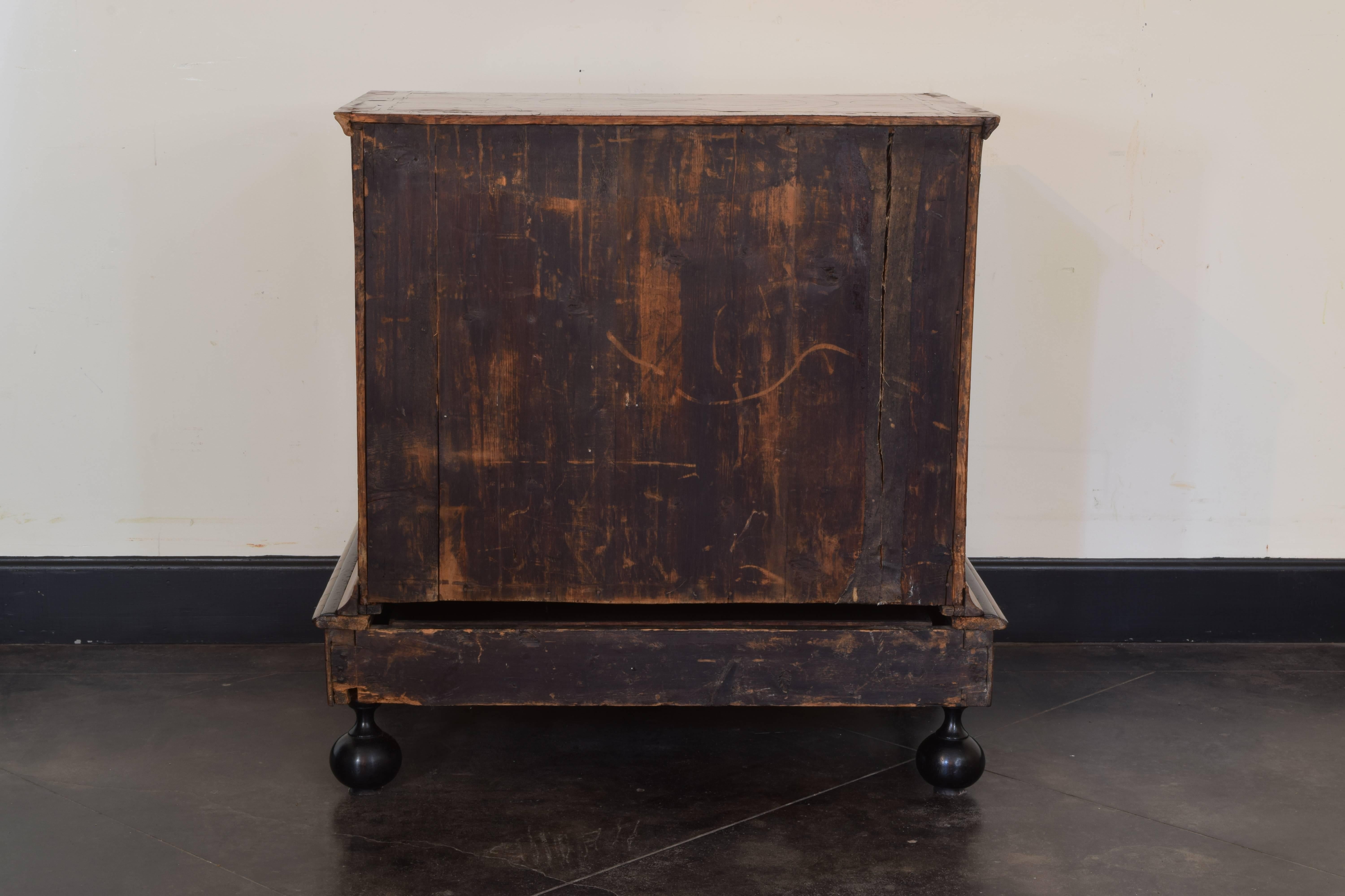 Dutch Early 18th Century Walnut and Band Inlaid Cabinet on Stand 1