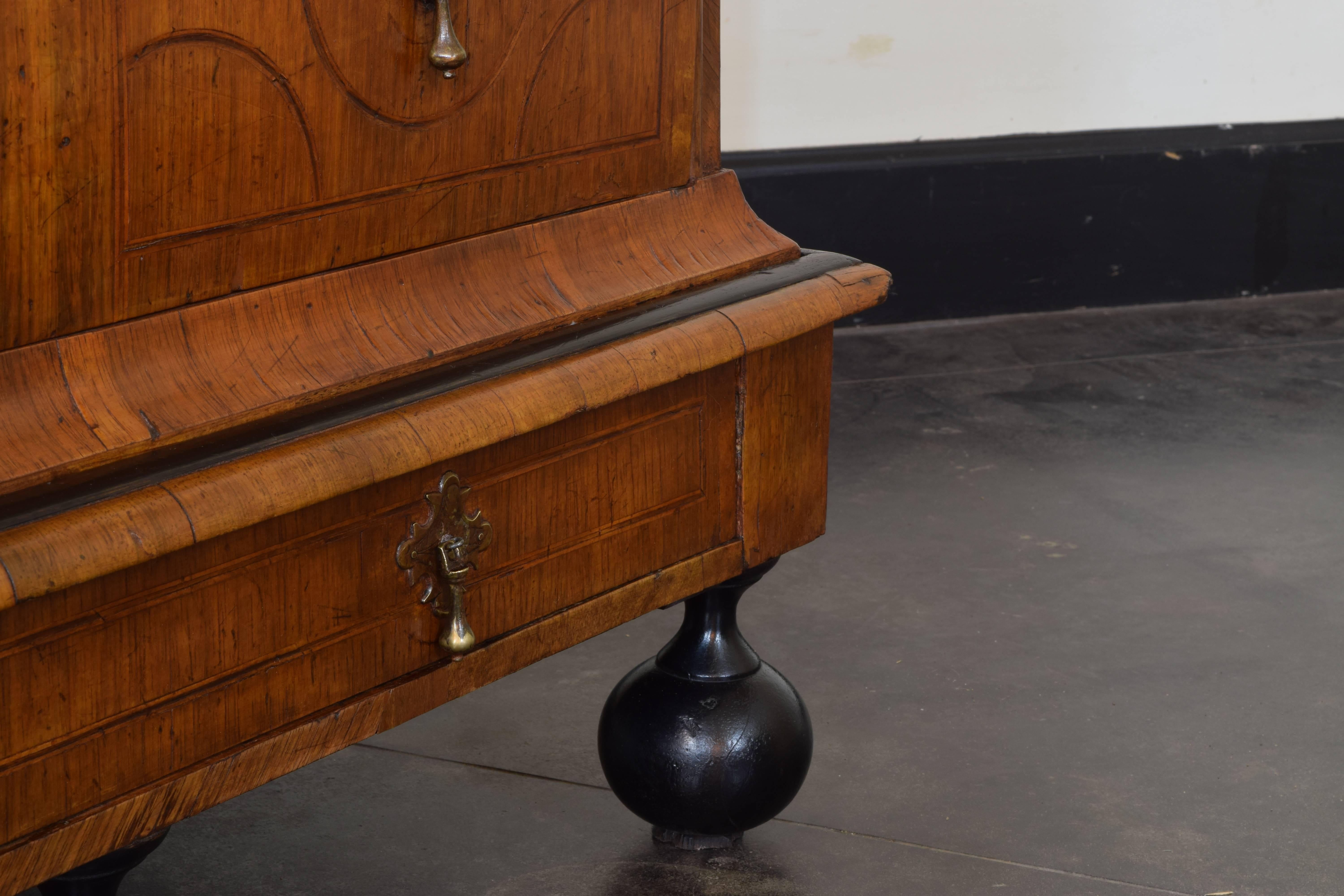 Dutch Early 18th Century Walnut and Band Inlaid Cabinet on Stand 5