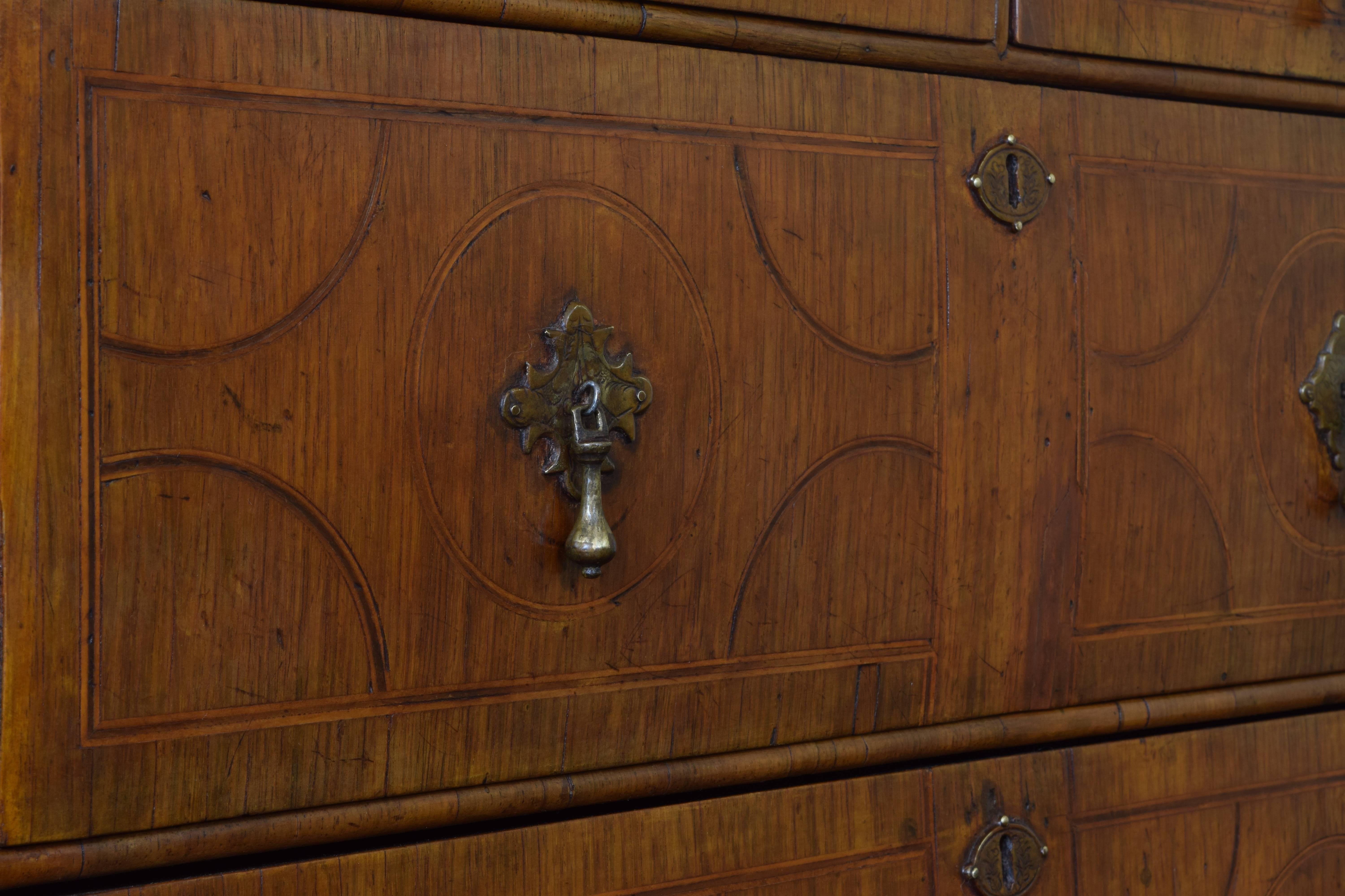 Dutch Early 18th Century Walnut and Band Inlaid Cabinet on Stand 3