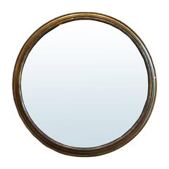 Antique 19th Century Giltwood Round Mirror