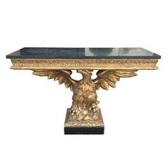 20th Century George II Style Eagle Console with Marble Top