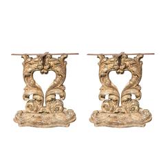 Pair of 19th Century Italian Fragments as Tables Bases