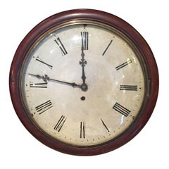 Antique 19th-20th Century English School Wall Clock