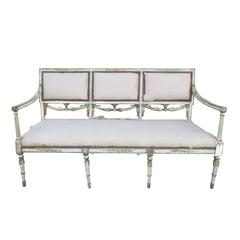 18th-19th Century Neoclassical Settee 1