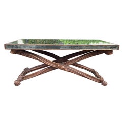 Early to Mid-20th Century Italian Mirrored Coffee Table in the Style of Jansen