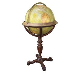 Rand McNally & Co.Terrestrial Globe on Stand, circa 1920