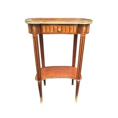 Louis XVI Gilt Bronze-Mounted Parquetry & Marquetry Side Table, circa 1800