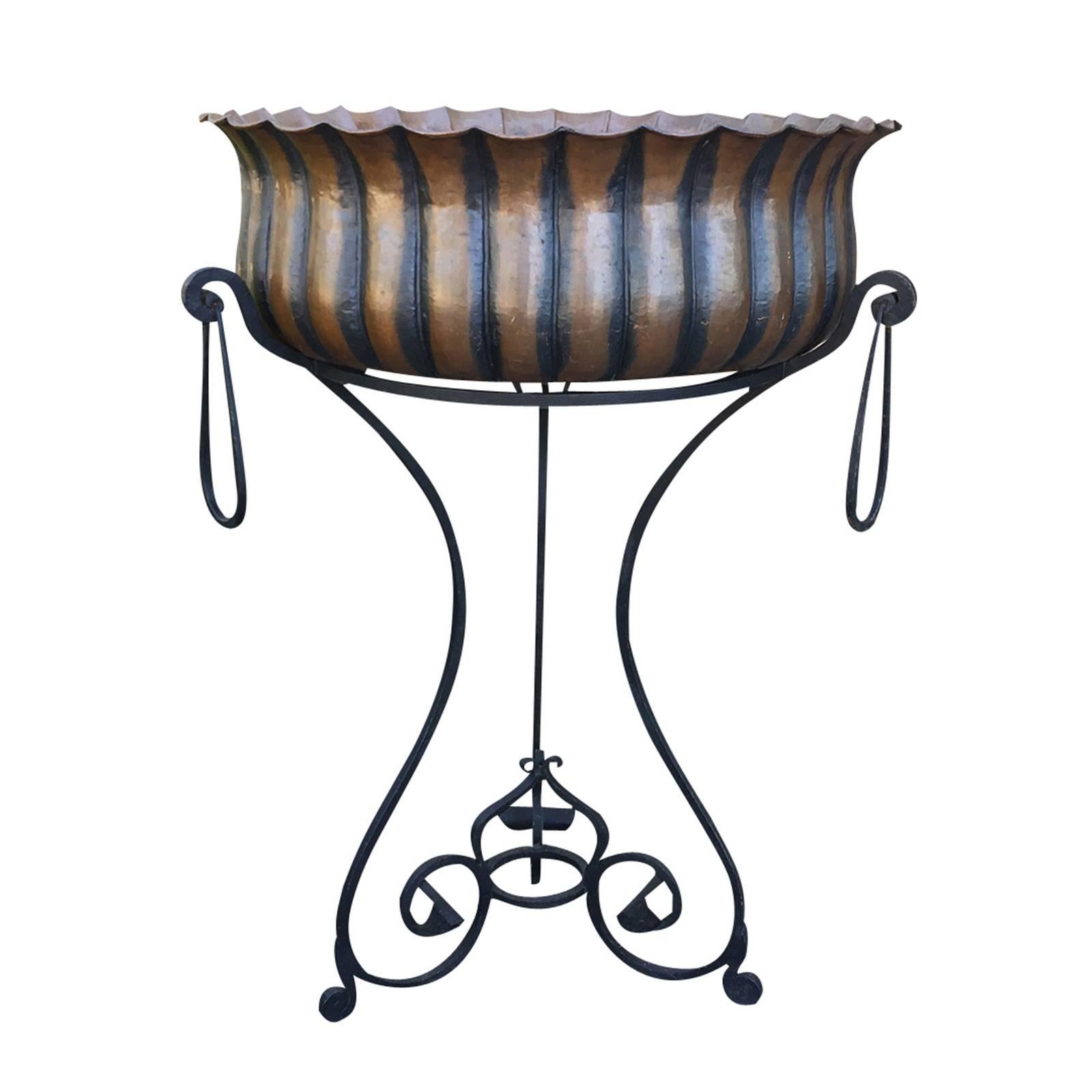 20th Century Italian Planter on Stand, Marked For Sale