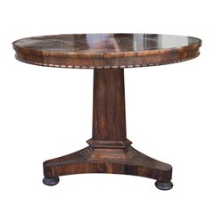 19th Century Miles 
Edwards English Regency Rosewood Centre Table