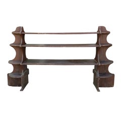 19th Century French Wooden Display Shelf