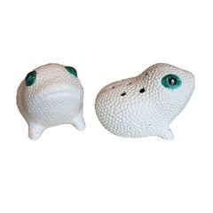 Pair of Rare circa 1960s Tulipiere Frogs in the Style of Jean Roger