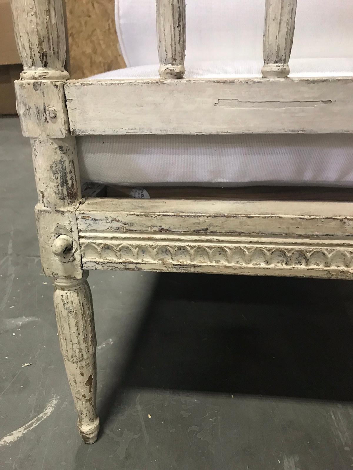 18th-19th Century Jumbo Gustavian Style Bench 11