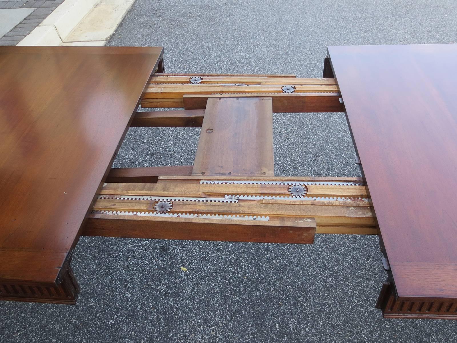 20th Century Don Rousseau Walnut Dining Table 2