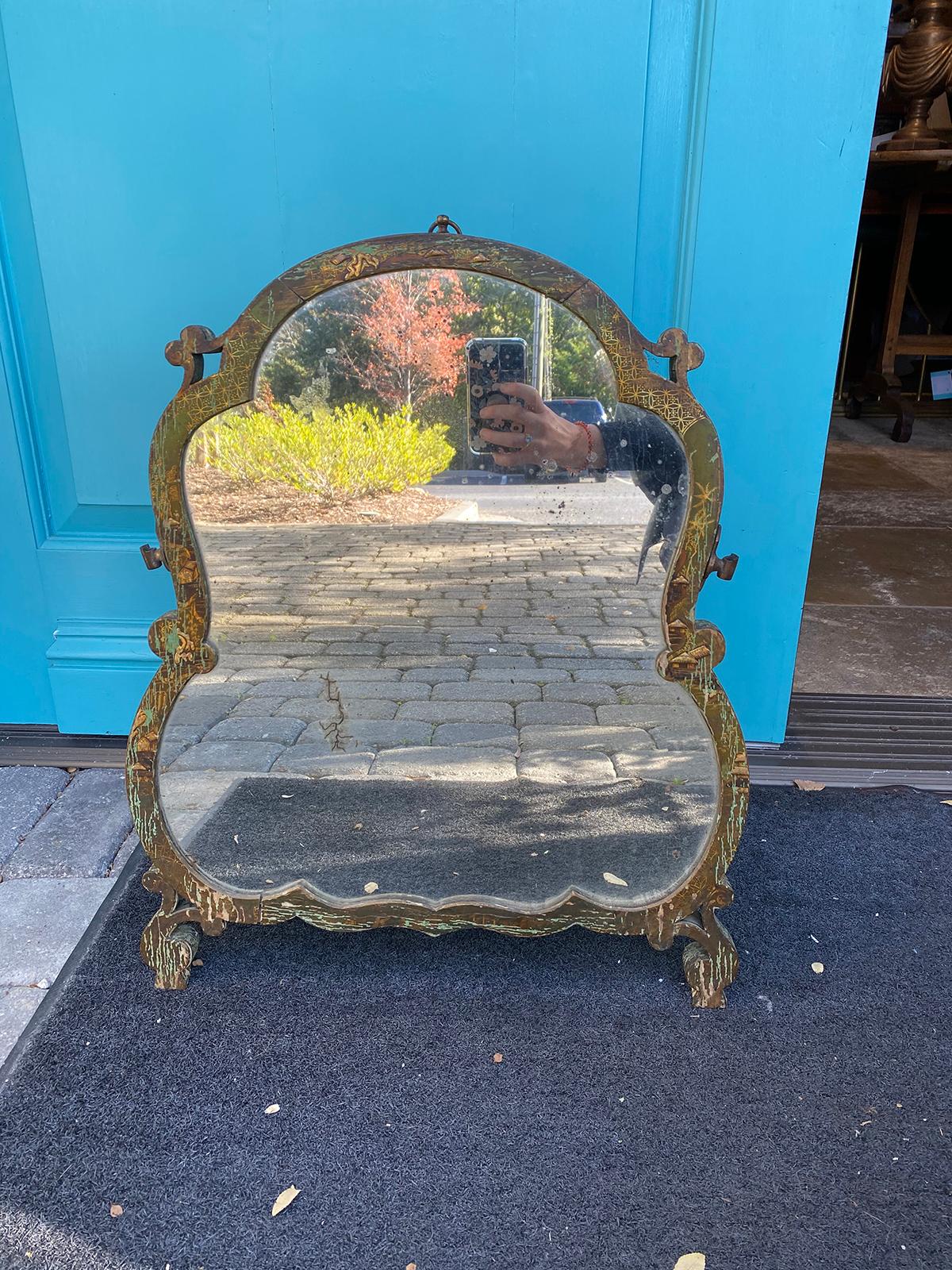 18th century English chinoiserie dressing table mirror
Mirror frame is 1