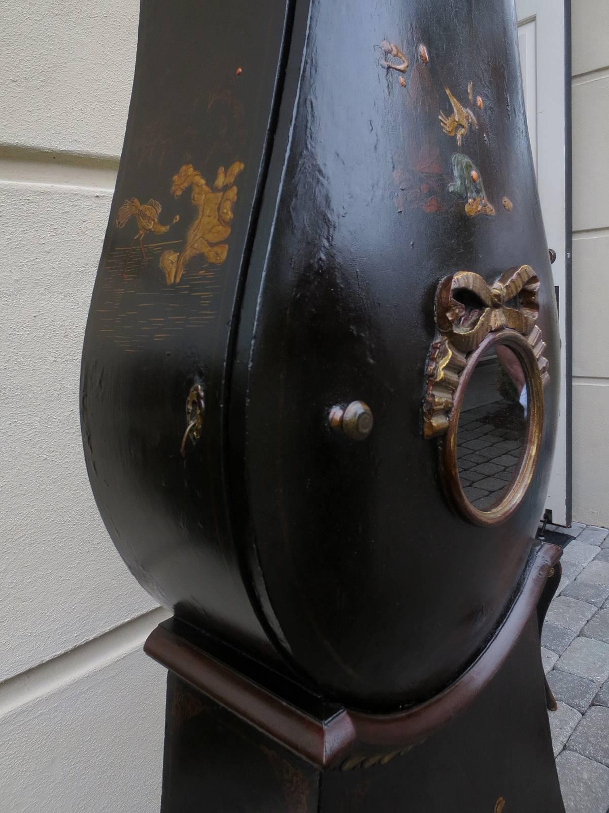 18th Century Swedish Chinoiserie Clock 5
