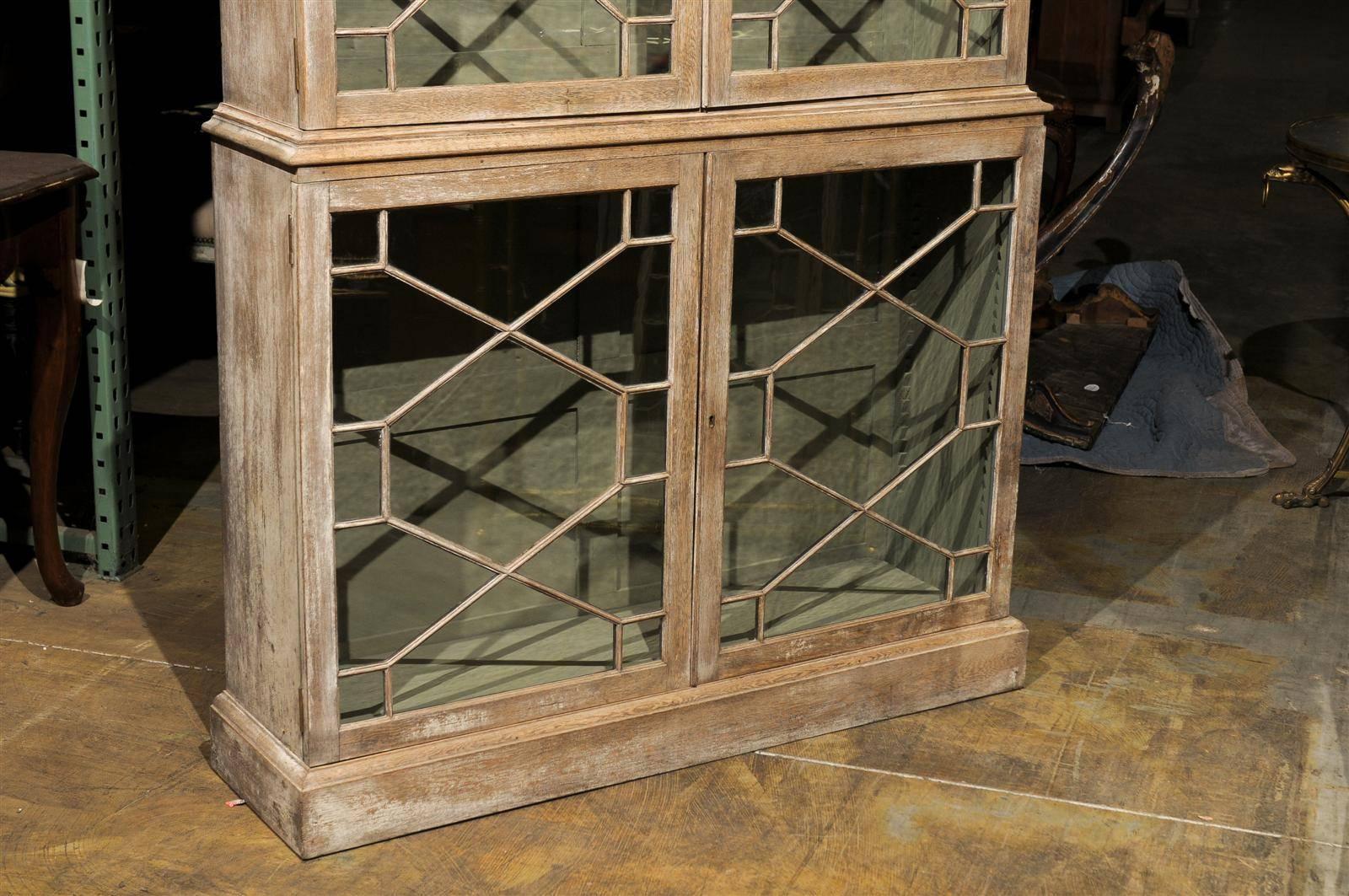 19th Century George III Bookcase, Bleached Mahogany 2