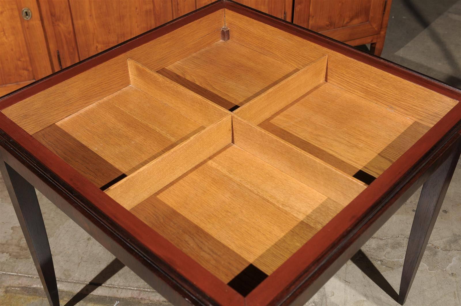 Art Deco Figured Wood Game Table 2