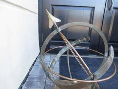 Large French Mid-Century Bronze Armillary