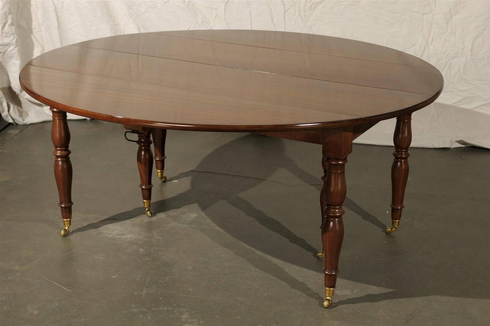 19th CenturyFrench Mahogany Dining Table 2