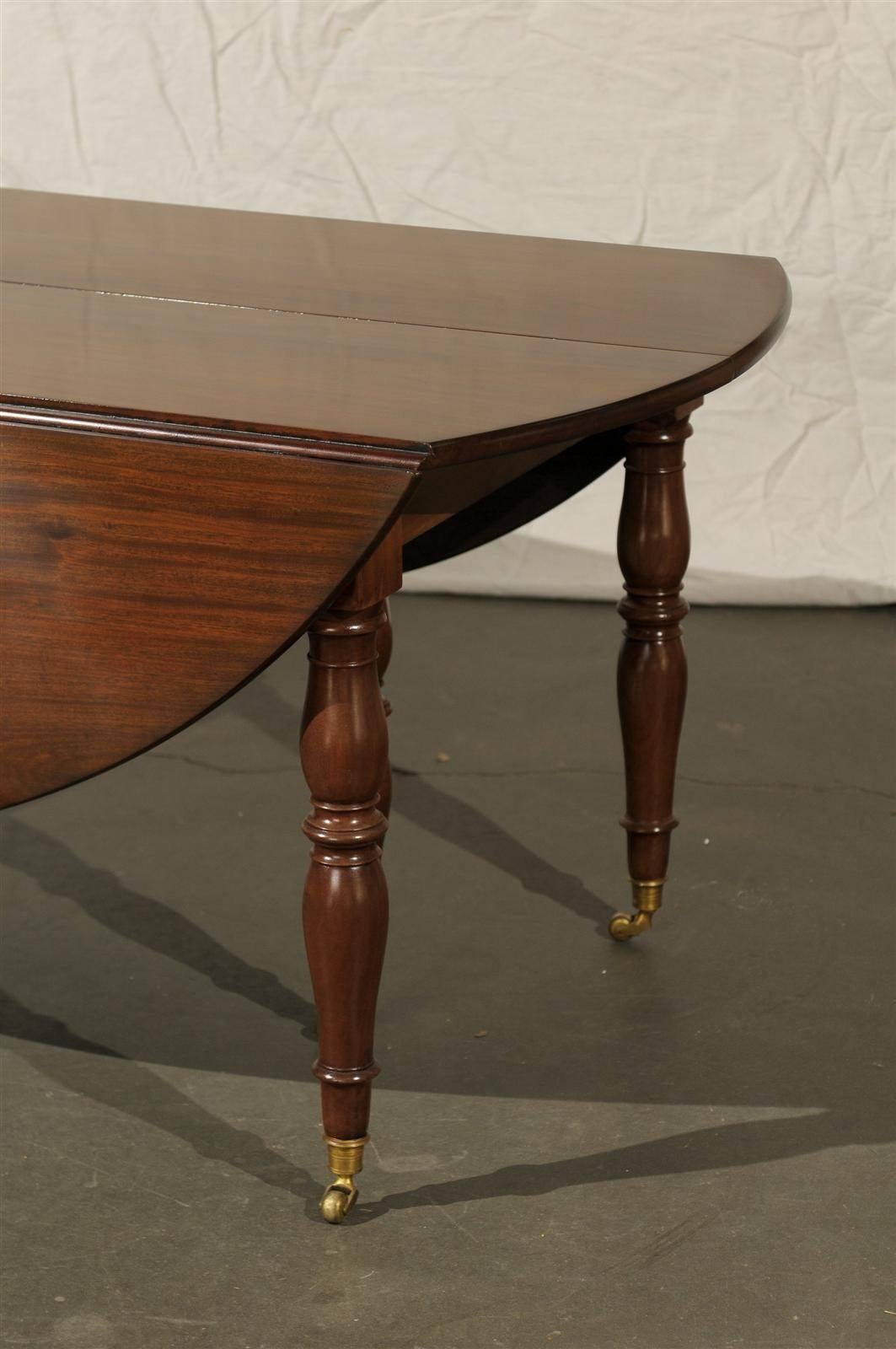 19th CenturyFrench Mahogany Dining Table 3