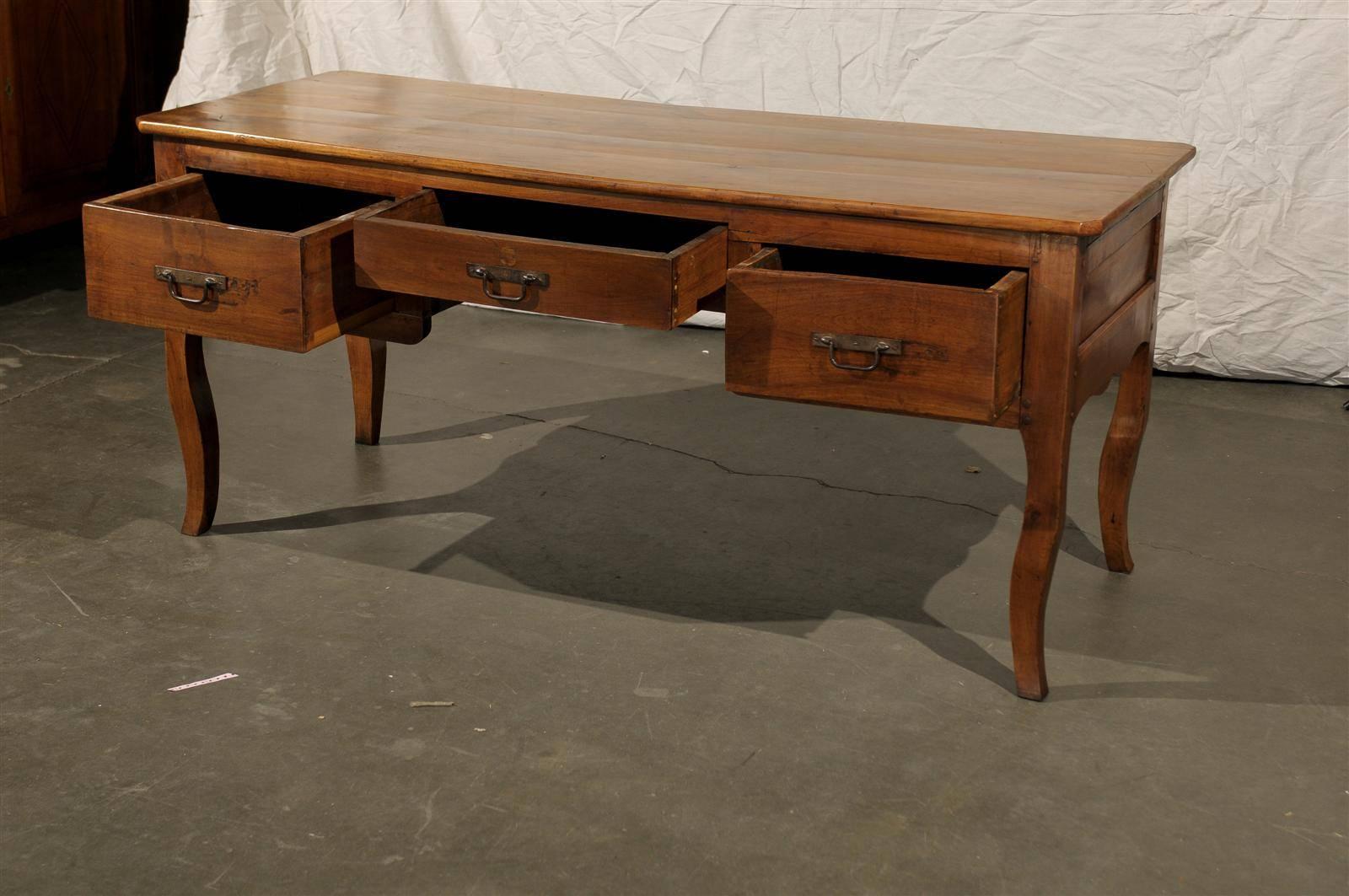 18th Century and Earlier 18th-19th Century French Provincial Fruitwood Desk