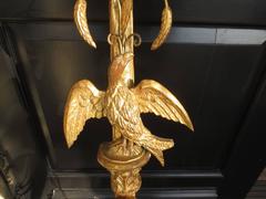 20th Century Italian Palladio Giltwood Sconces with Eagle