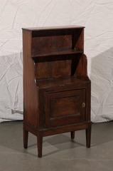 19th Century Antique English Waterfall Mahogany Bookcase, circa 1850
