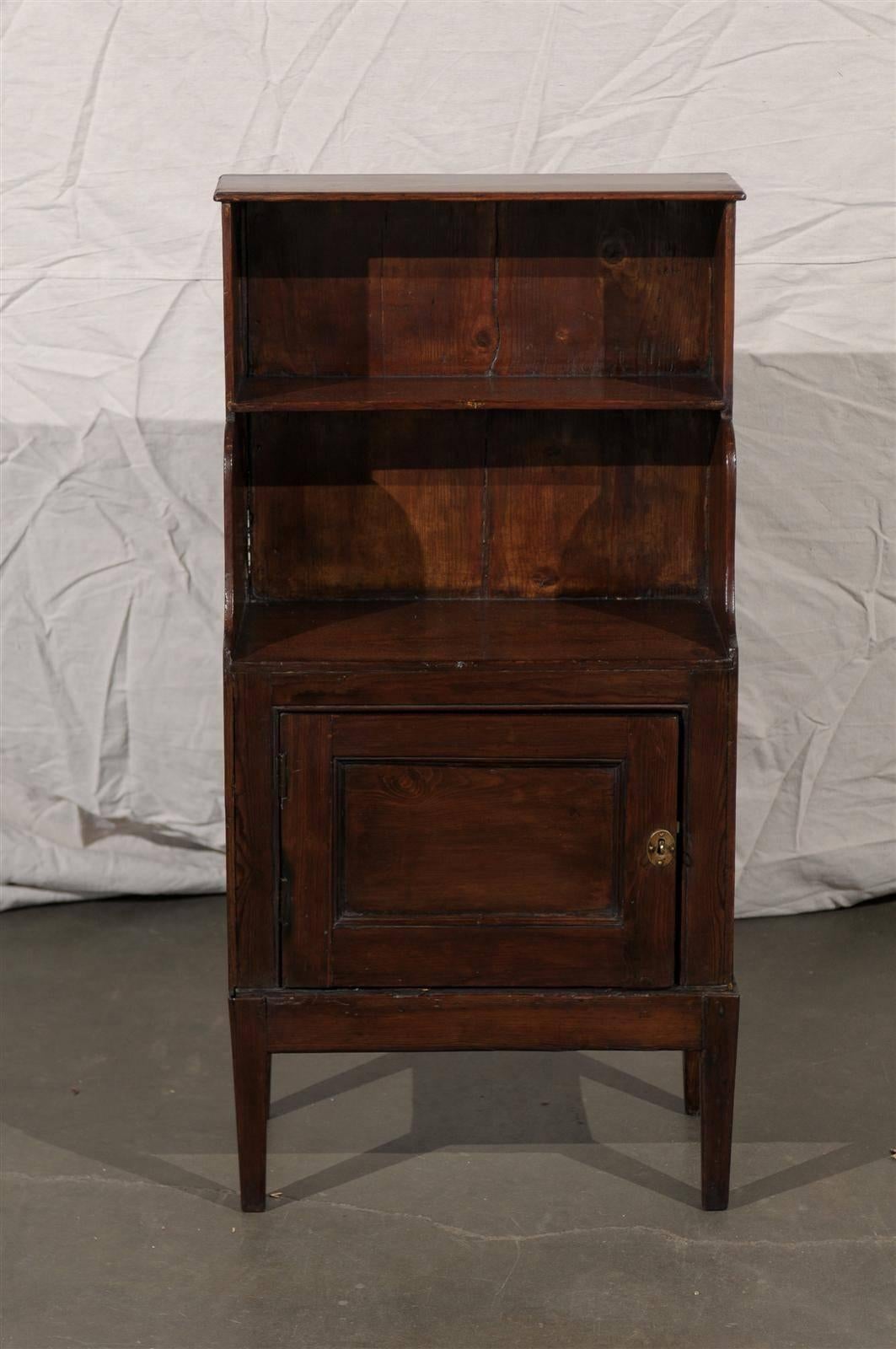 19th Century Antique English Waterfall Mahogany Bookcase, circa 1850 2