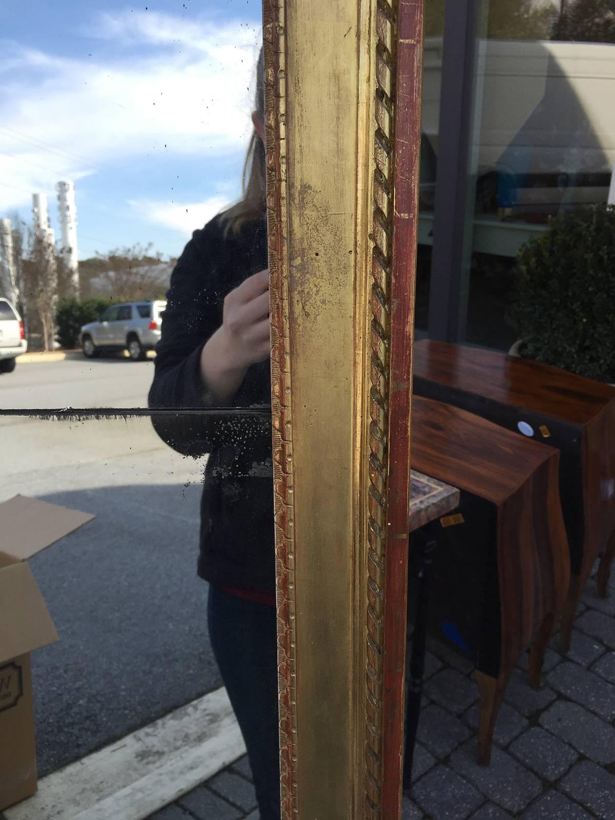 Large Regency Style Giltwood Mirror, circa 1900 In Good Condition In Atlanta, GA