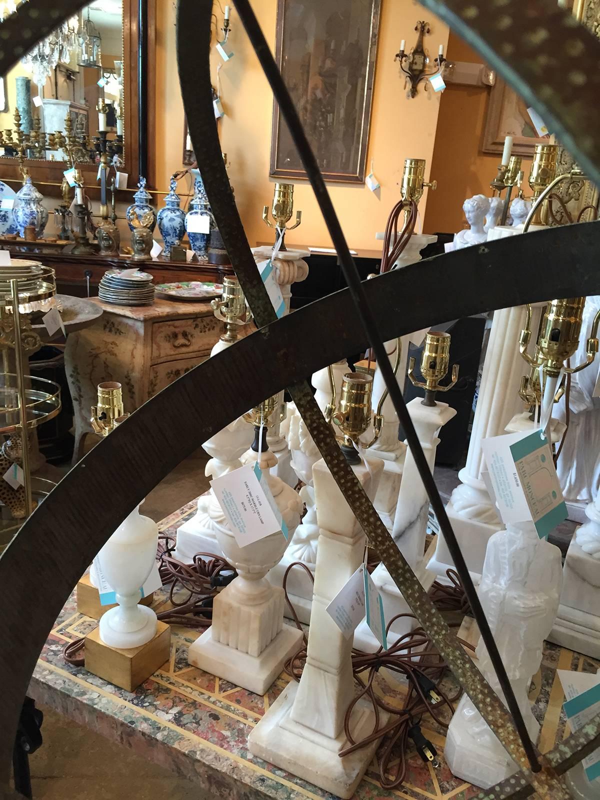 20th Century Large Iron Armillary, Incredible Form In Excellent Condition In Atlanta, GA