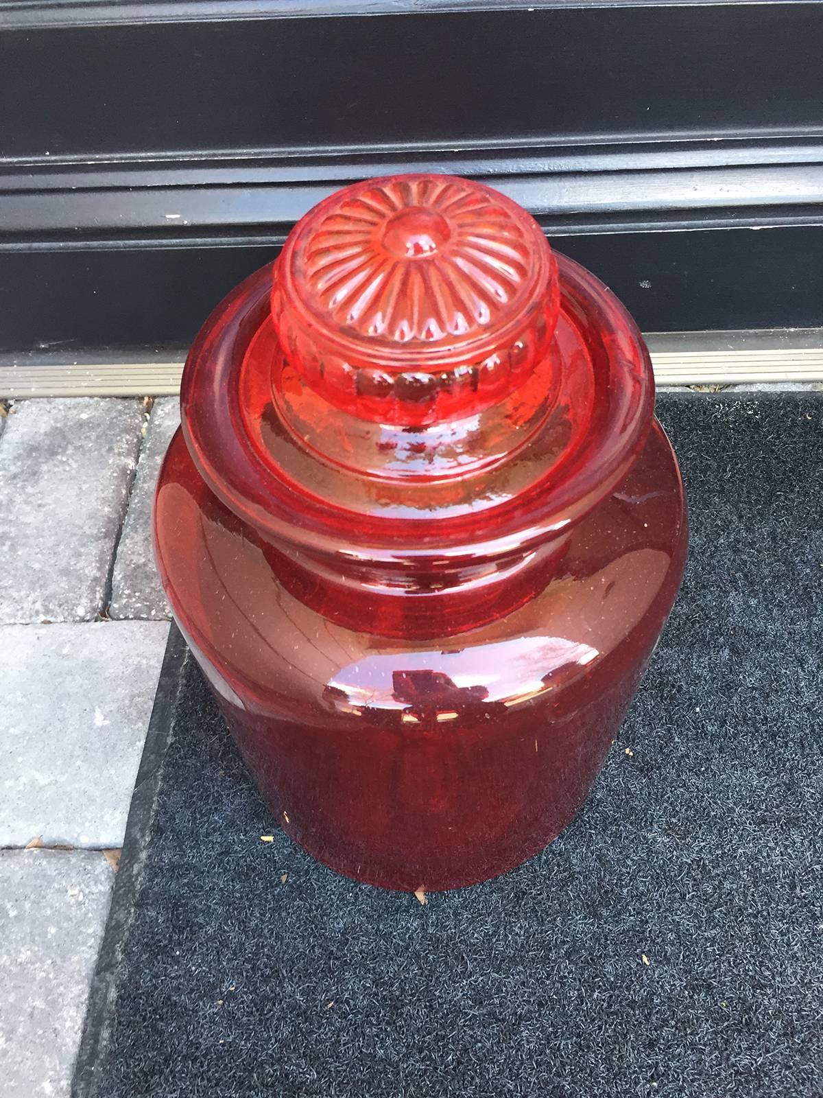Late 19th-Early 20th Century Rare Apothecary Jar In Excellent Condition In Atlanta, GA