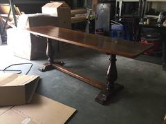 18th-19th Century Italian Walnut Trestle Table
