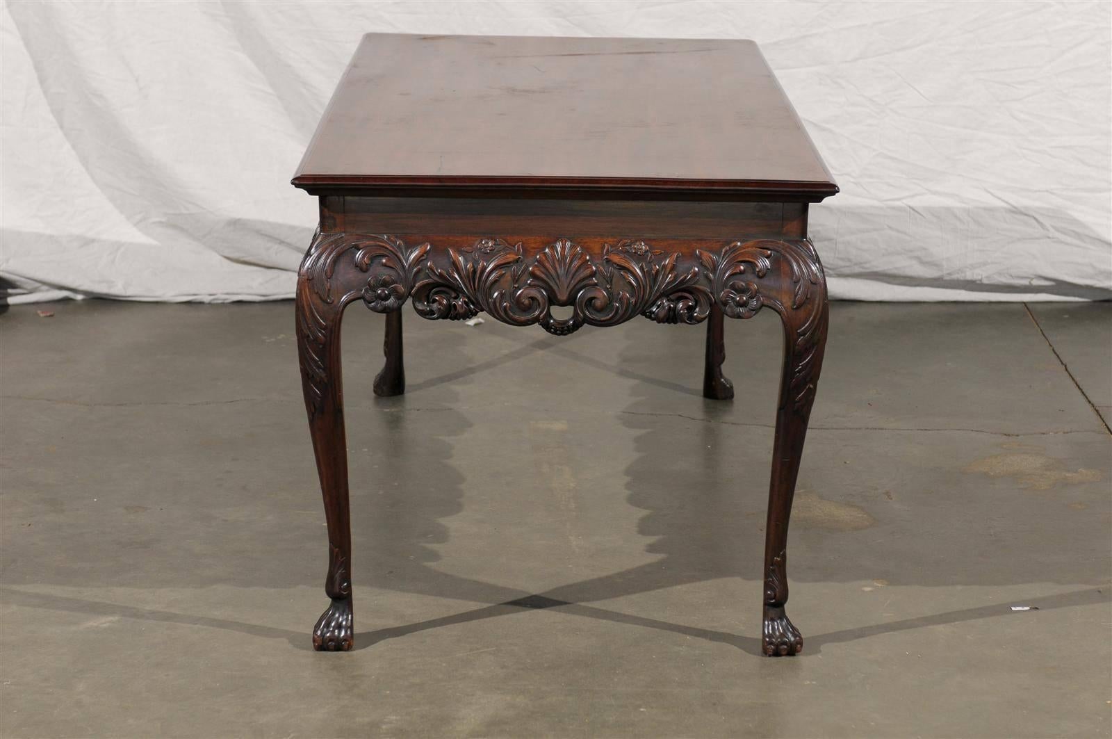 Early 19th Century Irish Center Table with Lion Mask 3