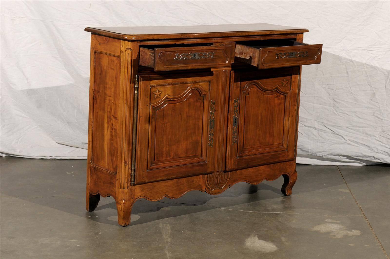 19th Century French Provincial Fruitwood Two-Door 