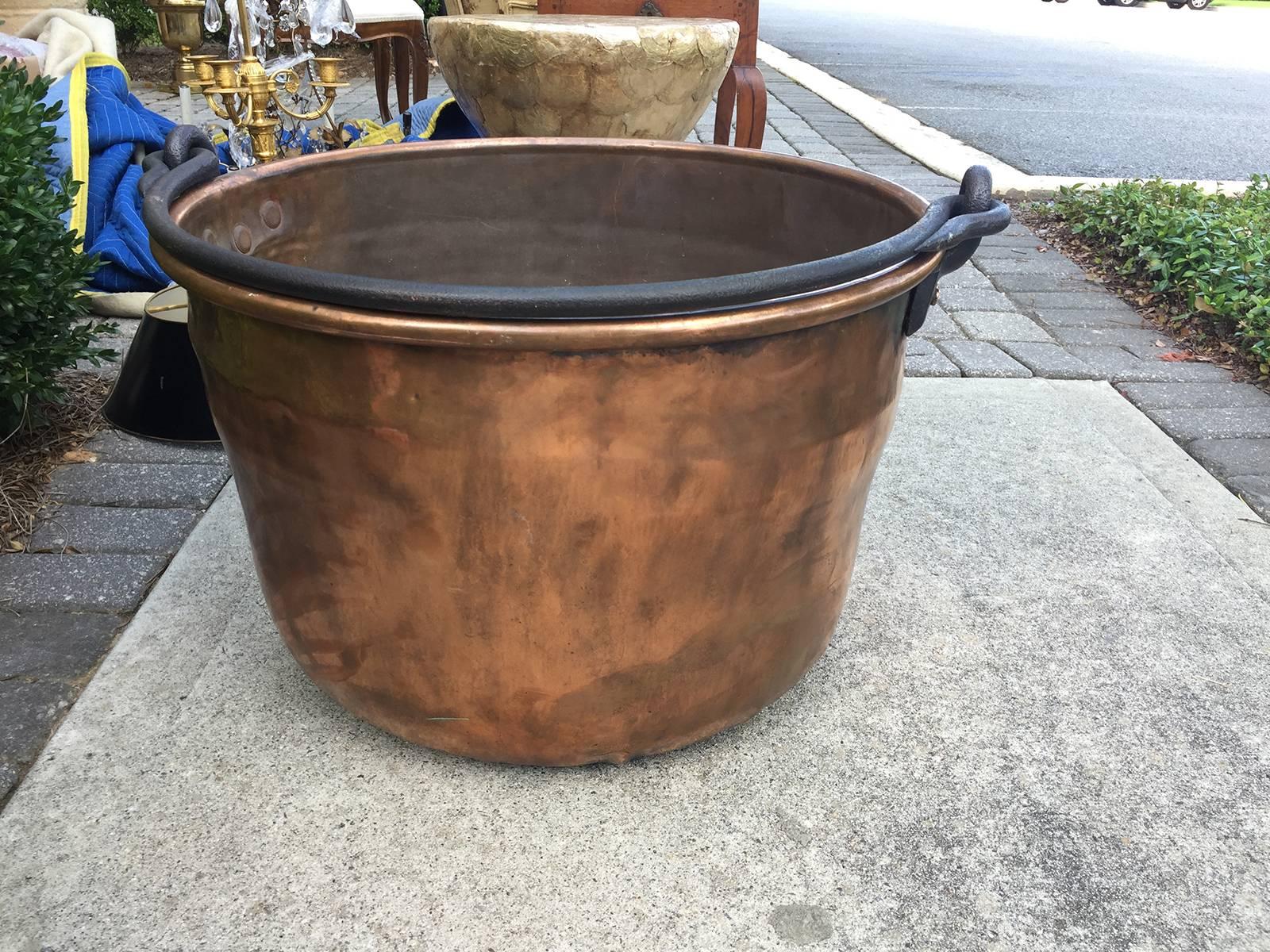 Large early 20th century brass container.