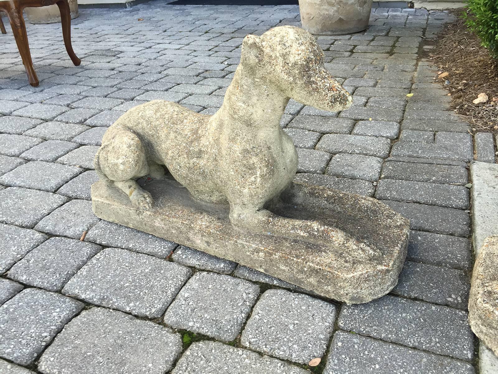 Pair of 20th Century Cast Whippets, Garden For Sale 1