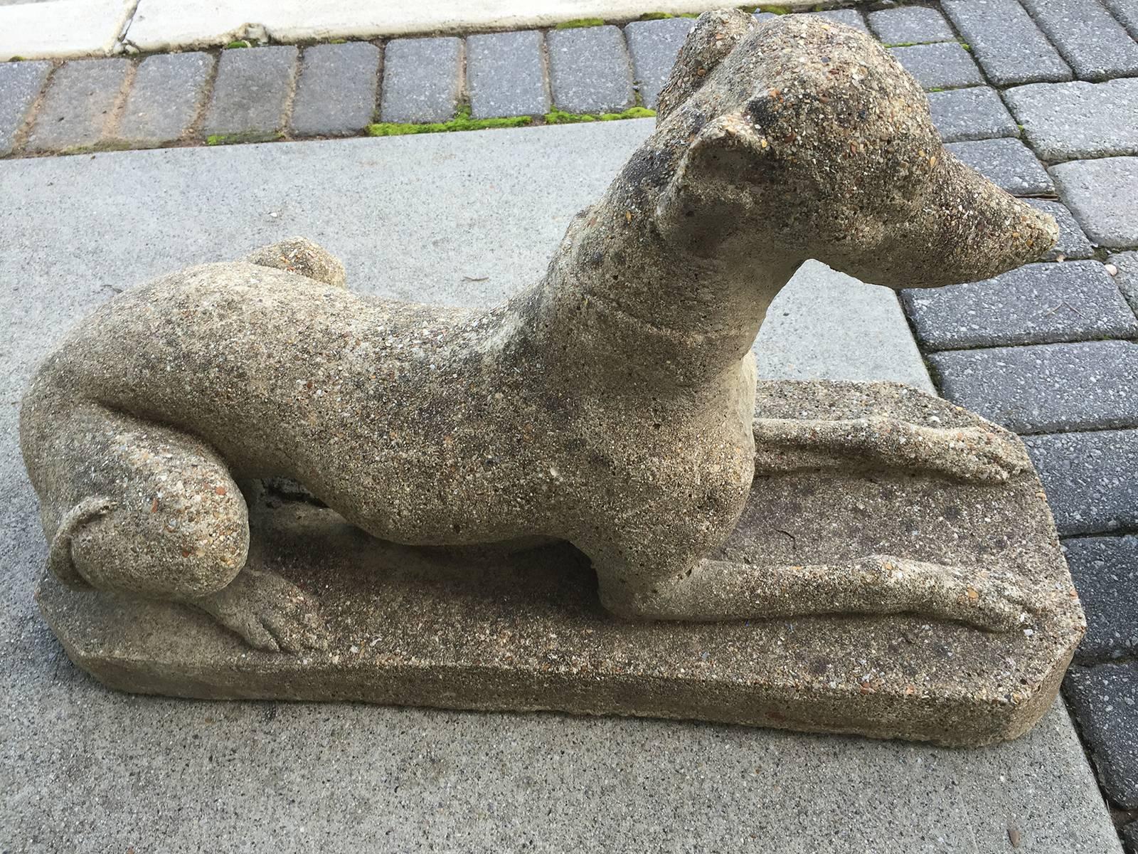 Pair of 20th Century Cast Whippets, Garden For Sale 5