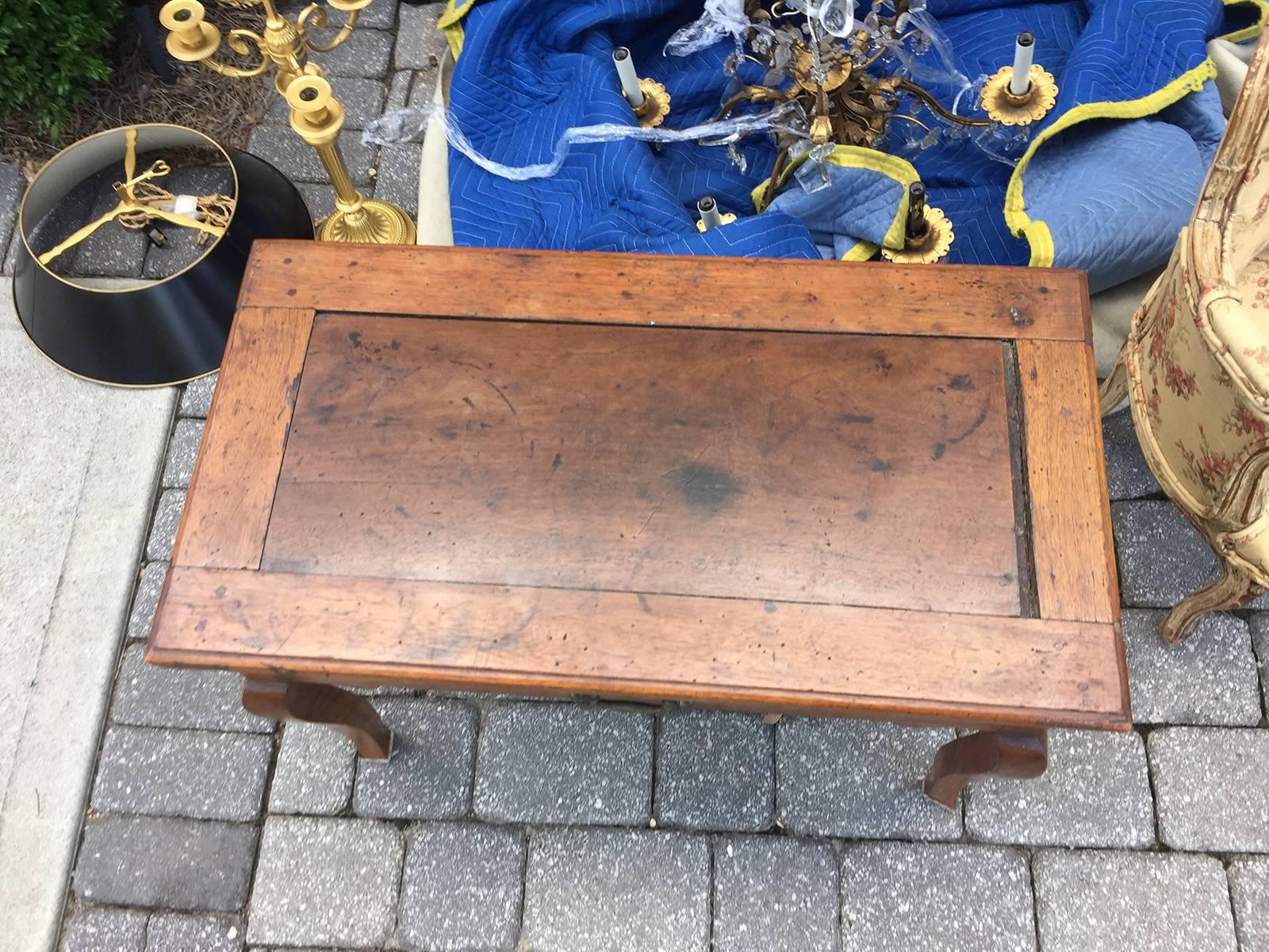 18th-19th Century French Fruitwood Table, Bucket Inside In Good Condition In Atlanta, GA