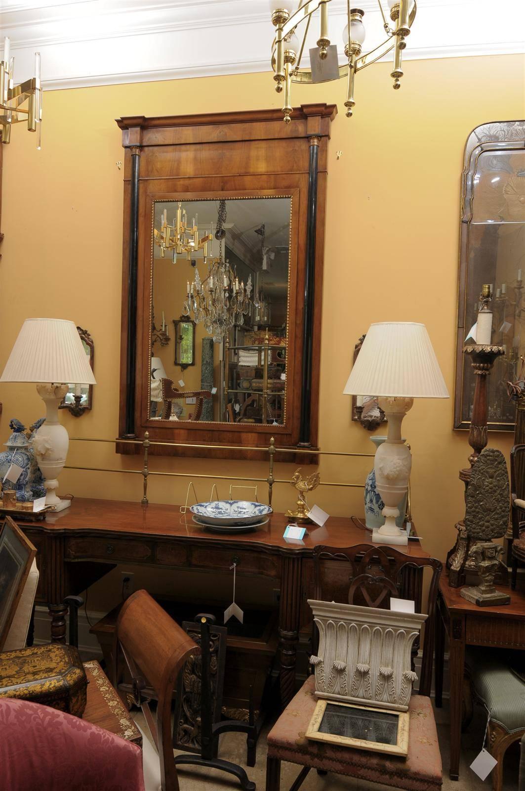 Jumbo 19th Century Biedermeier Mirror In Excellent Condition In Atlanta, GA