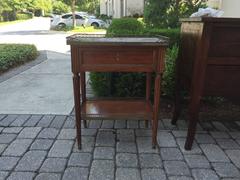 20th Century Louis XVI Style Bedside Table with Marble Top