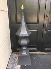 Large 20th Century Tole Final as Floor Lamp