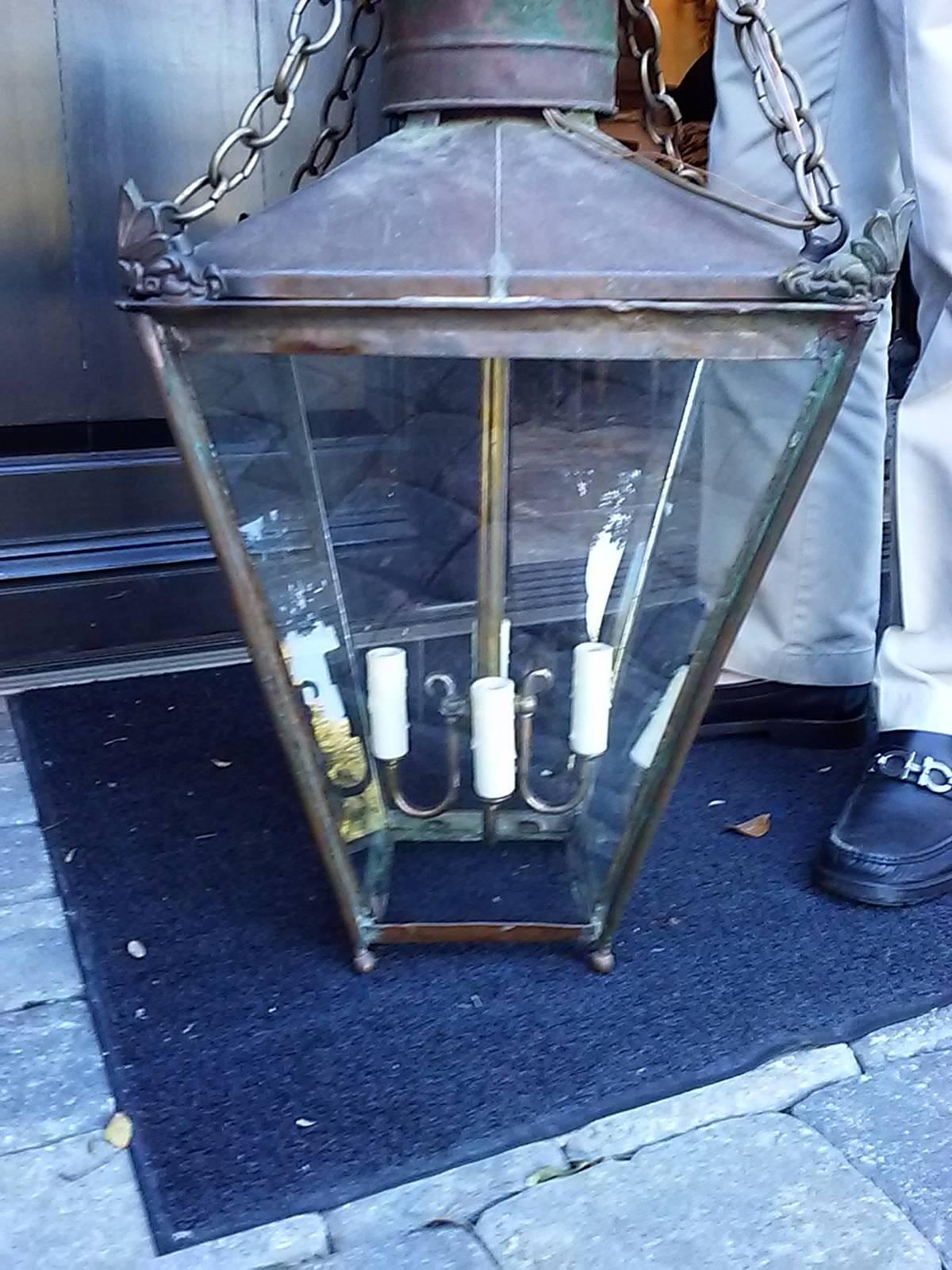 19th century copper lantern.
