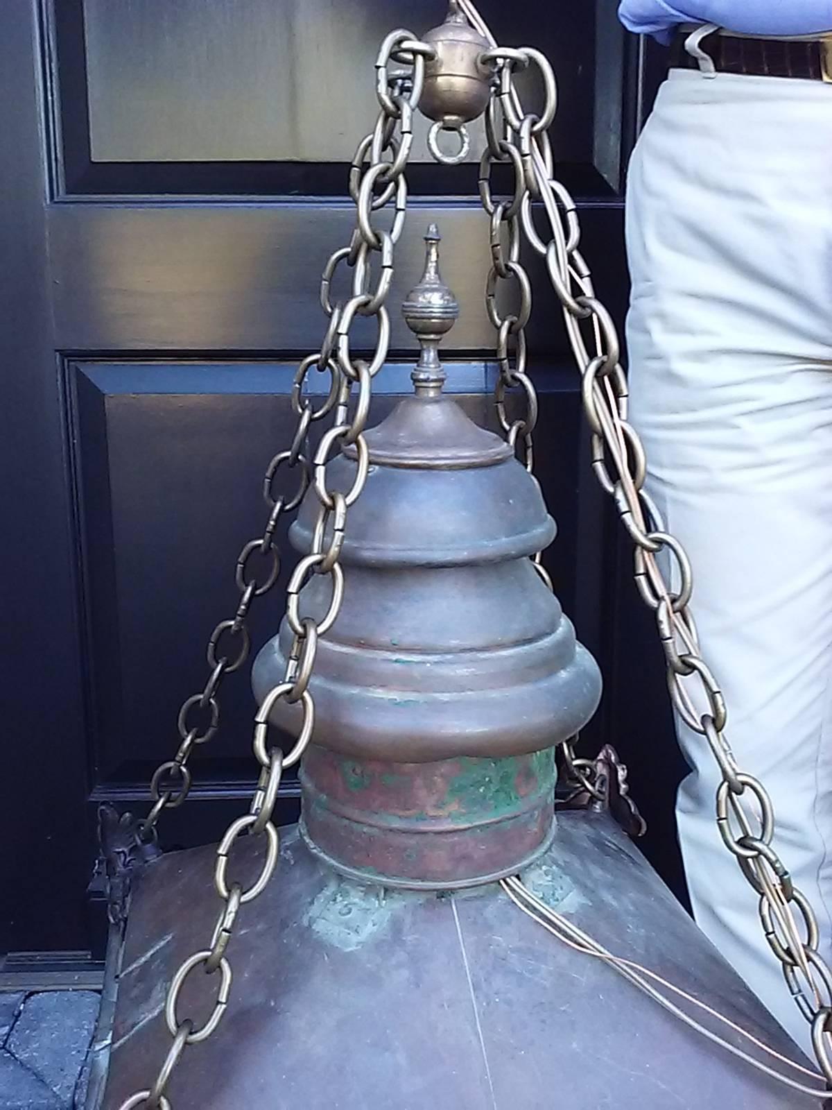 19th Century Copper Lantern 1