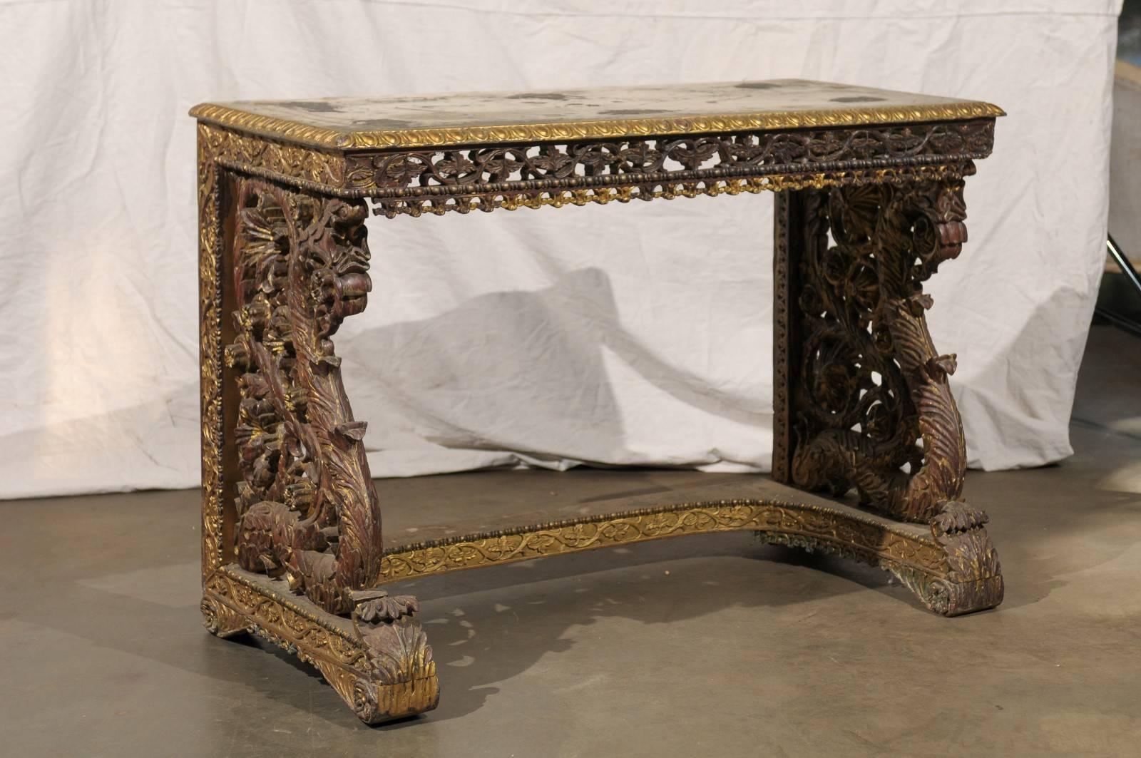 William IV circa 1830 Anglo-Indian Serving Table In Excellent Condition In Atlanta, GA