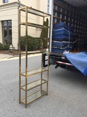 20th Century Seven-Shelf Brass Etagere