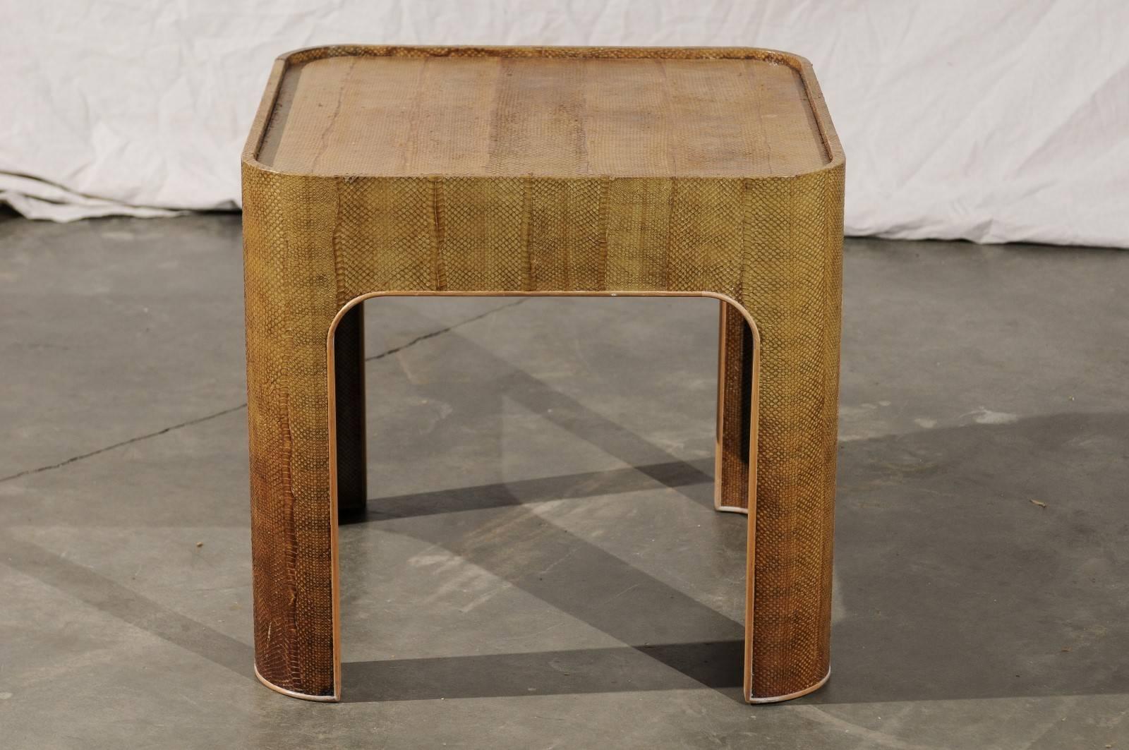 Late 20th Century Python Table in the style of Karl Springer, circa 1970